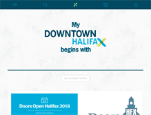 Tablet Screenshot of downtownhalifax.ca